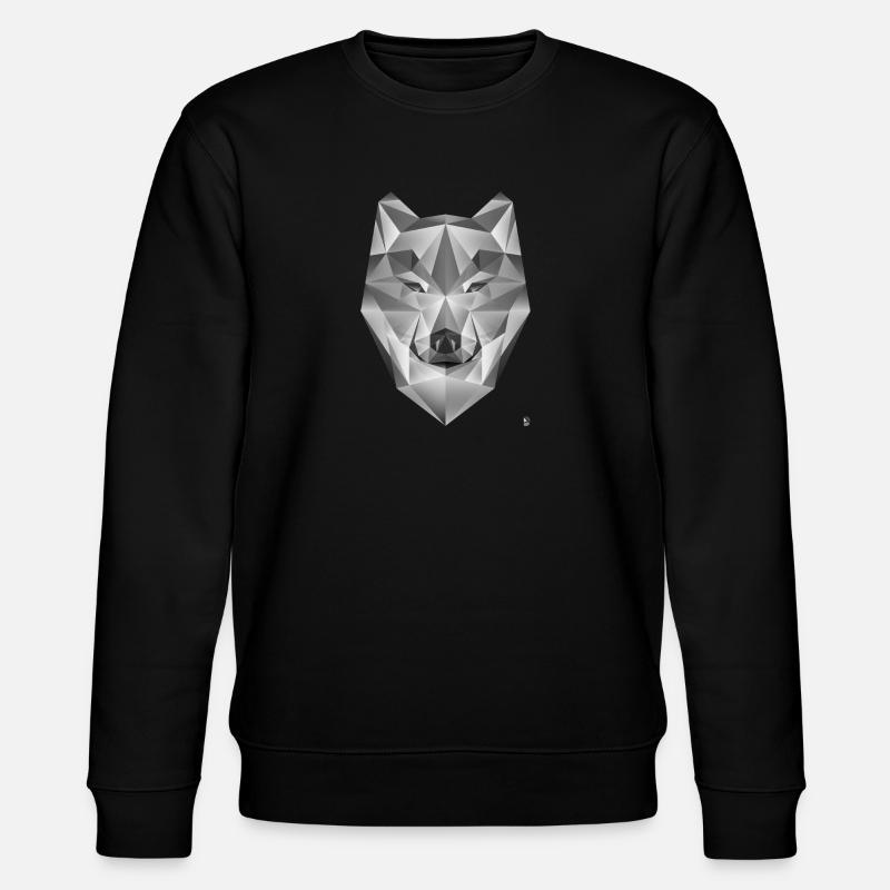 AD Grey Wolf - Stanley/Stella Unisex Bio-Sweatshirt CHANGER  - Schwarz