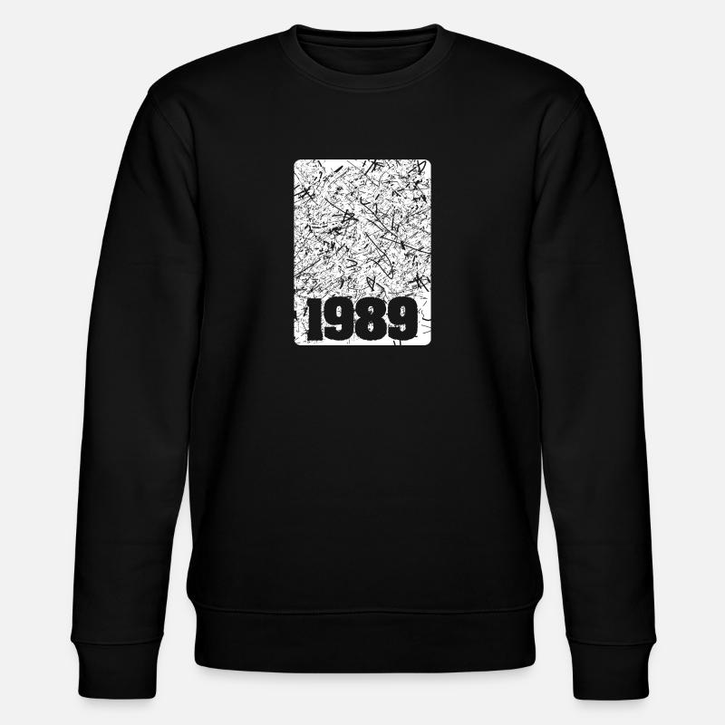 Year 1989 - Stanley/Stella CHANGER Unisex Organic Sweatshirt - black