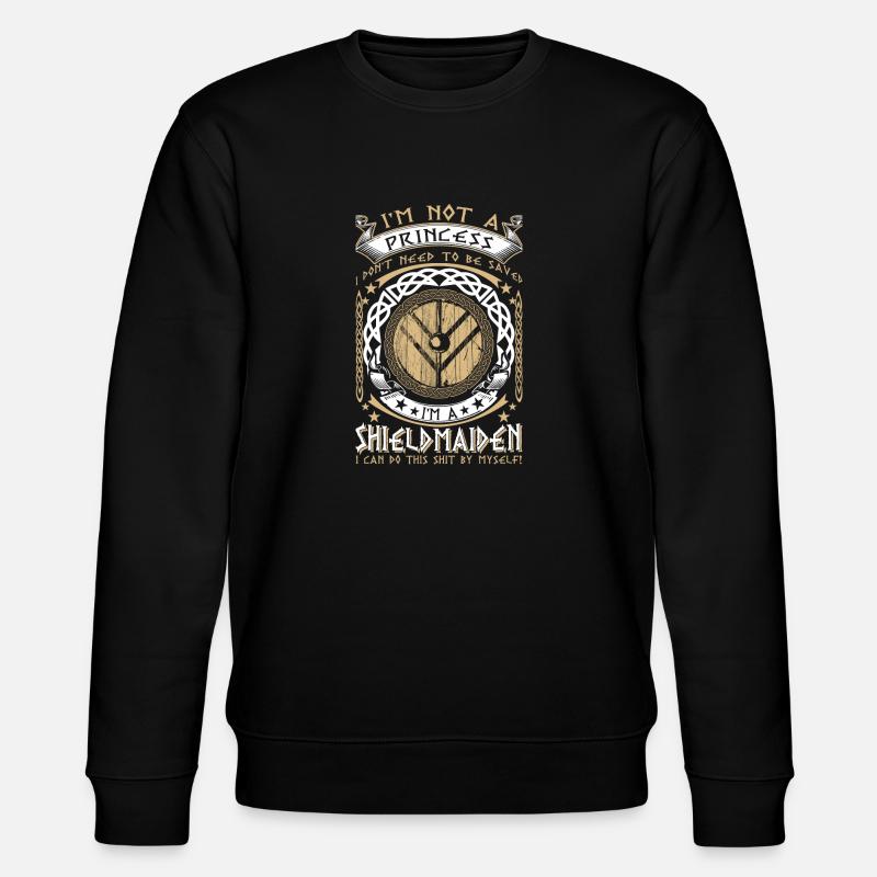 I'm a Shieldmaiden - EN - Stanley/Stella CHANGER Unisex Organic Sweatshirt - black