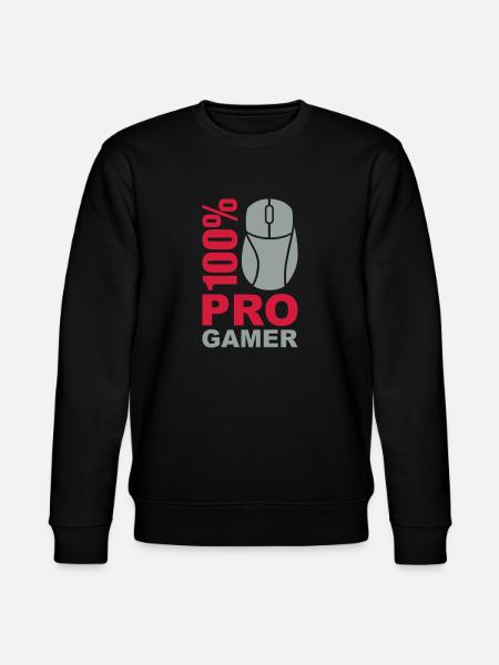 100% Pro Gamer - Stanley/Stella CHANGER Unisex Organic Sweatshirt - black
