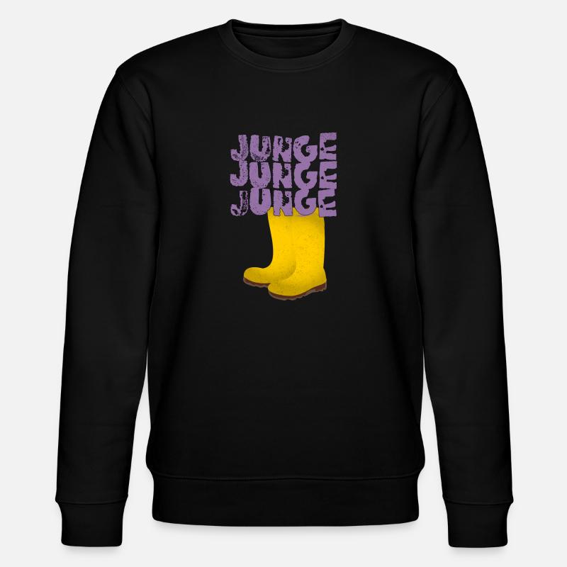Junge Junge Junge - Stanley/Stella Unisex Bio-Sweatshirt CHANGER  - Schwarz