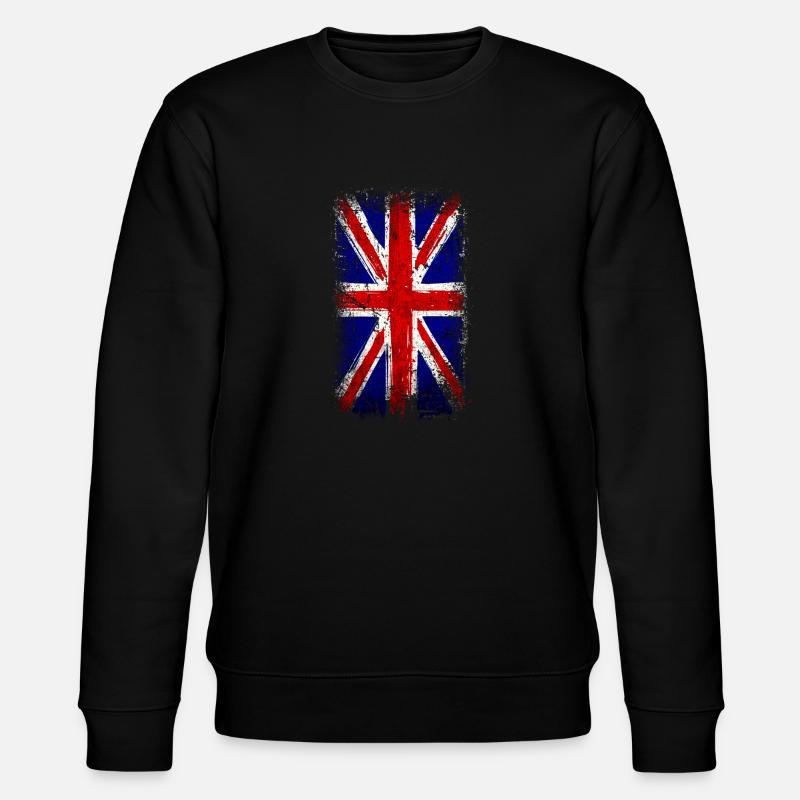 Union Jack Großbritannien - Stanley/Stella Unisex Bio-Sweatshirt CHANGER  - Schwarz