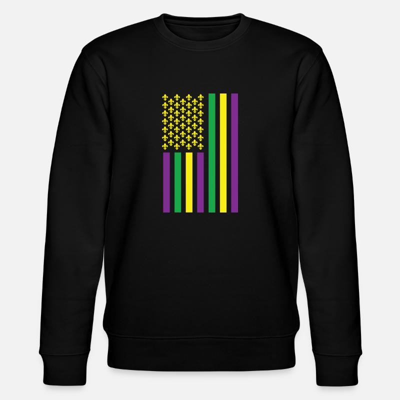 Mardi Gras Drapeau américain - Sweat bio CHANGER Stanley/Stella Unisexe - noir