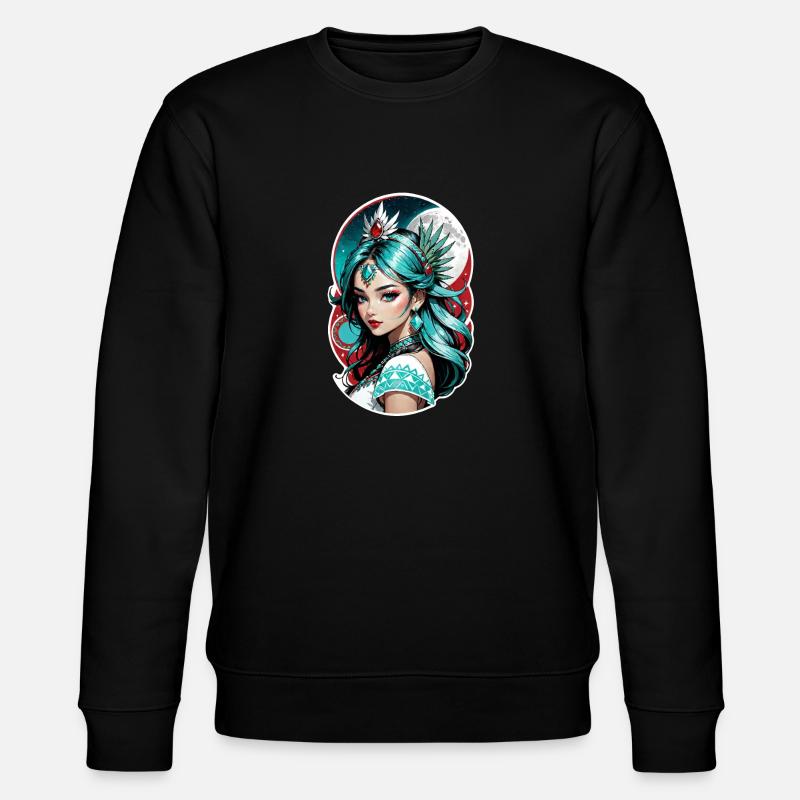 princesse indienne - aztek - Sweat bio CHANGER Stanley/Stella Unisexe - noir