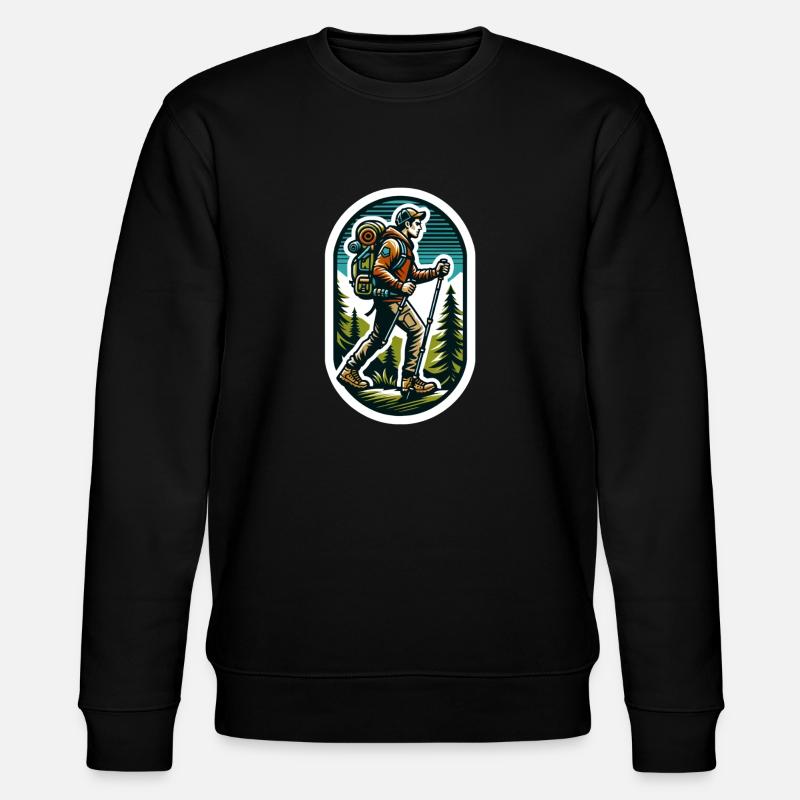 Wanderlust Adventure - Stanley/Stella Unisex Bio-Sweatshirt CHANGER  - Schwarz