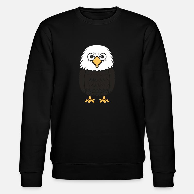 Adler-Vogel - Stanley/Stella Unisex Bio-Sweatshirt CHANGER  - Schwarz