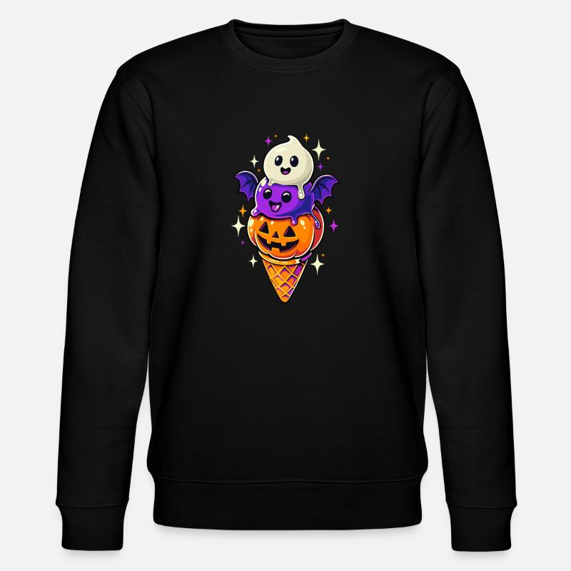 Halloween - glace citrouille - Sweat bio CHANGER Stanley/Stella Unisexe - noir