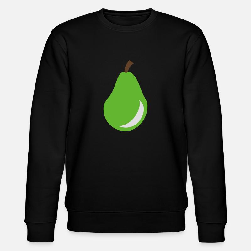 Pear - Fruit - Stanley/Stella CHANGER Unisex Organic Sweatshirt - black