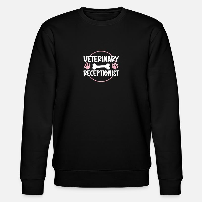 Veterinary Receptionist Veterinary Assistant - Stanley/Stella CHANGER Unisex Organic Sweatshirt - black