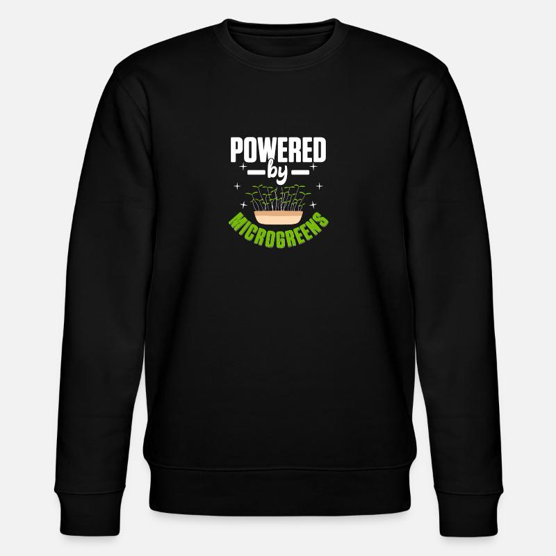 Propulsé par Microgreens Jardinage Microgreen - Sweat bio CHANGER Stanley/Stella Unisexe - noir