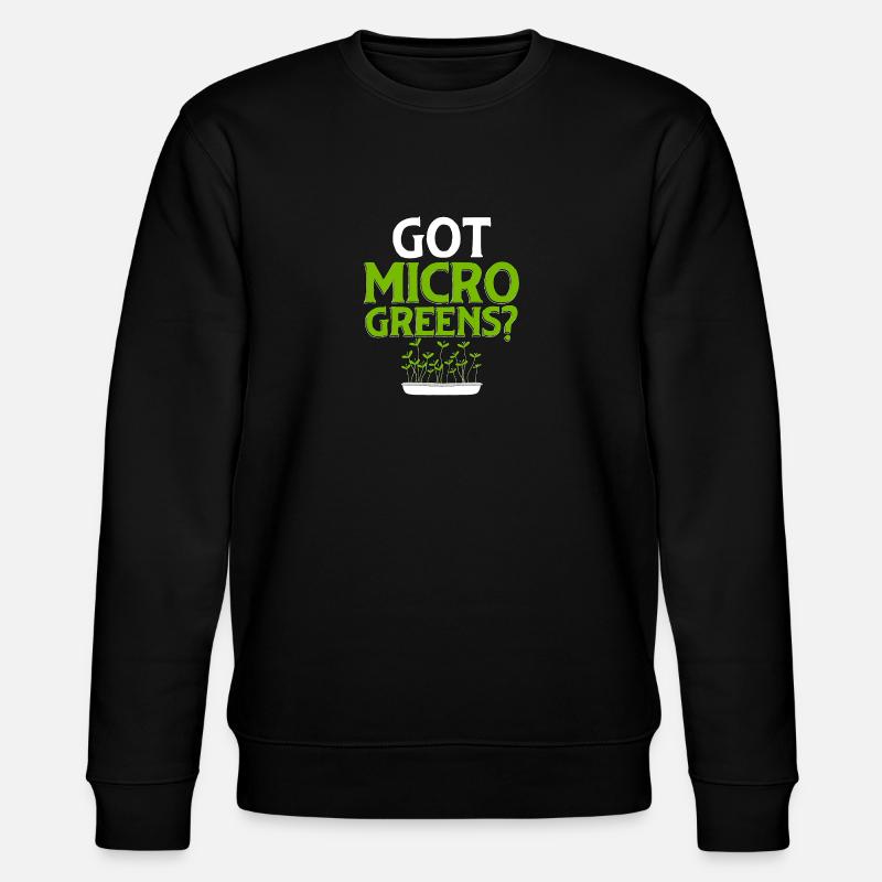 Got Microgreens Gärtnern Microgreen - Stanley/Stella Unisex Bio-Sweatshirt CHANGER  - Schwarz