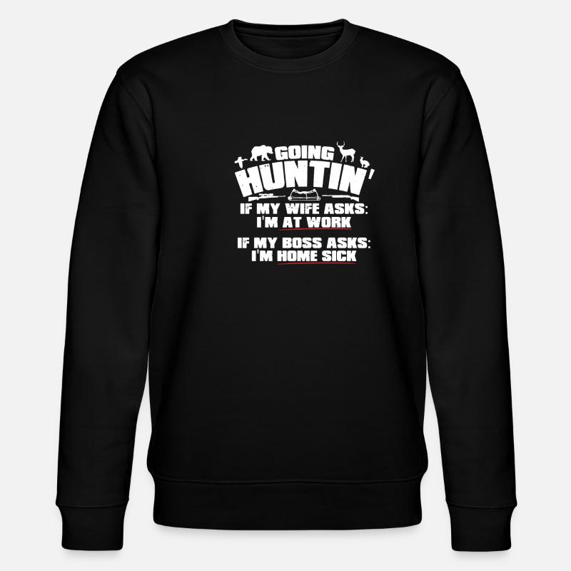 Going Hunting - Stanley/Stella CHANGER Unisex Organic Sweatshirt - black