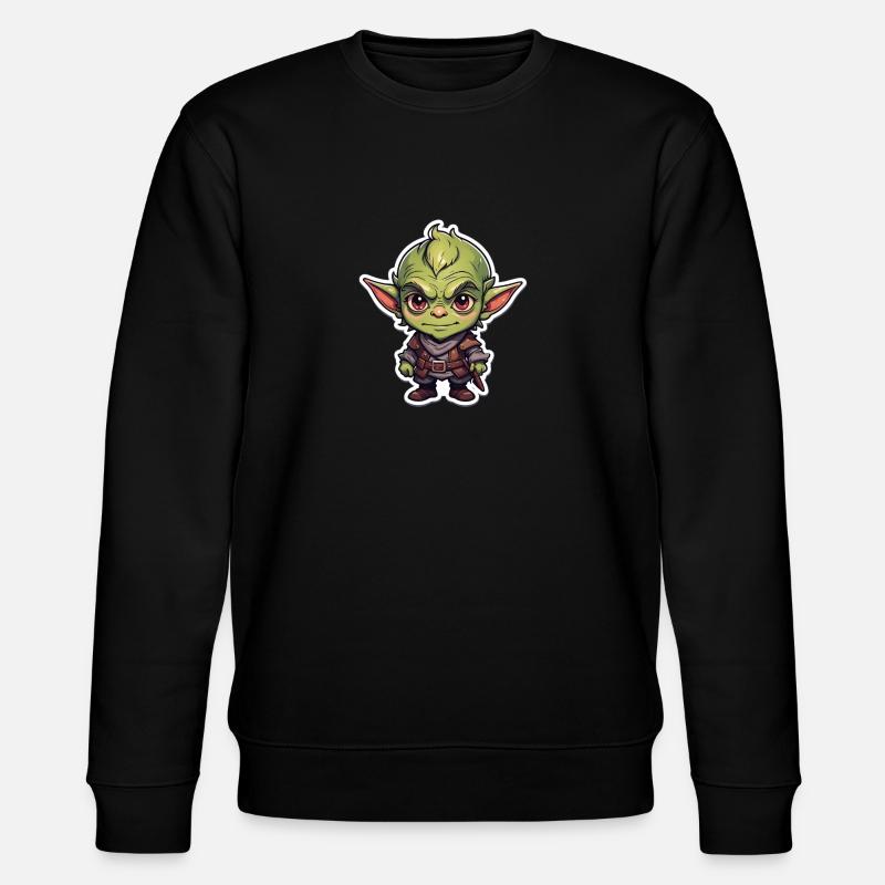 Dungeons Brücken Troll - Stanley/Stella Unisex Bio-Sweatshirt CHANGER  - Schwarz