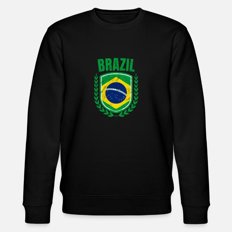 Brasilien - Stanley/Stella Unisex Bio-Sweatshirt CHANGER  - Schwarz
