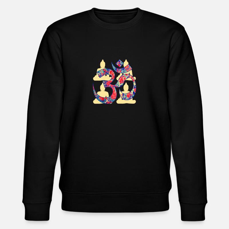 om mit buddha e 42 - Stanley/Stella Unisex Bio-Sweatshirt CHANGER - Schwarz