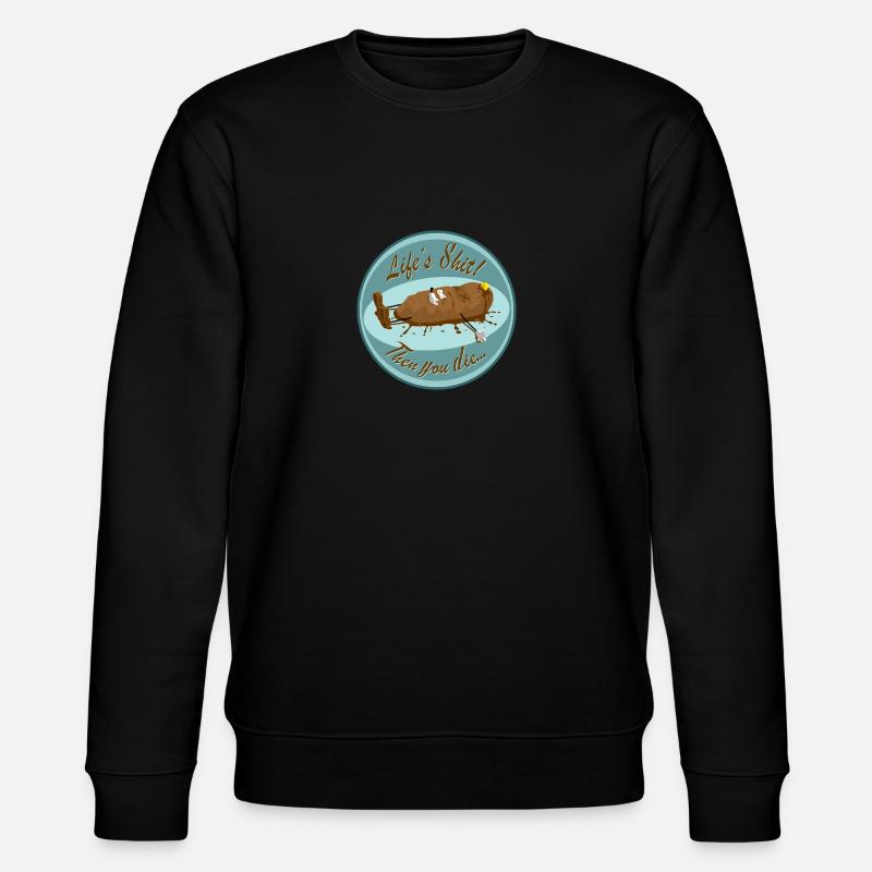 Die Scheiße des Lebens! - Stanley/Stella Unisex Bio-Sweatshirt CHANGER  - Schwarz