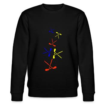 Symbole du golf - Sweat bio CHANGER Stanley/Stella Unisexe - noir - Devant - Nik (191cm) & Marisol (170cm)