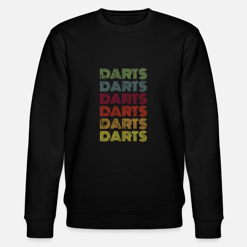 Fléchettes Rétro - Sweat bio CHANGER Stanley/Stella Unisexe - noir