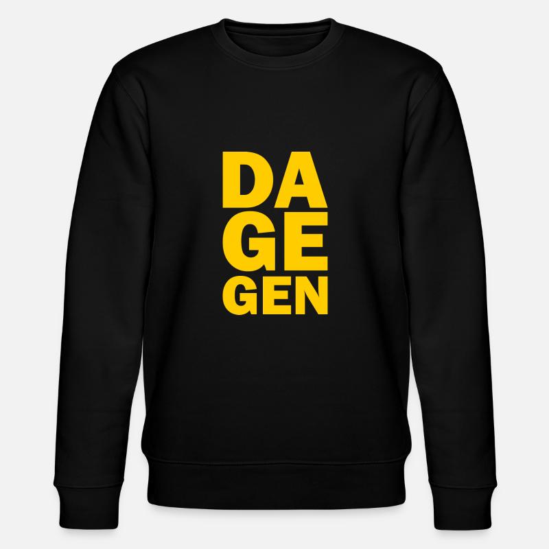 Dagegen - Stanley/Stella Unisex Bio-Sweatshirt CHANGER  - Schwarz