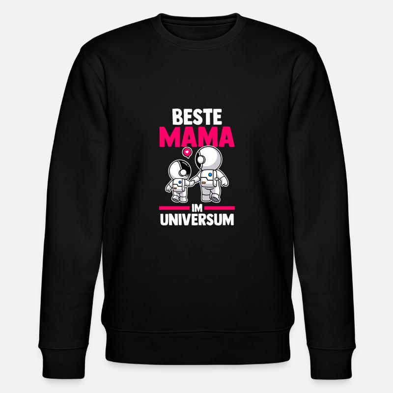 Beste Mama im Universum - Stanley/Stella Unisex Bio-Sweatshirt CHANGER  - Schwarz