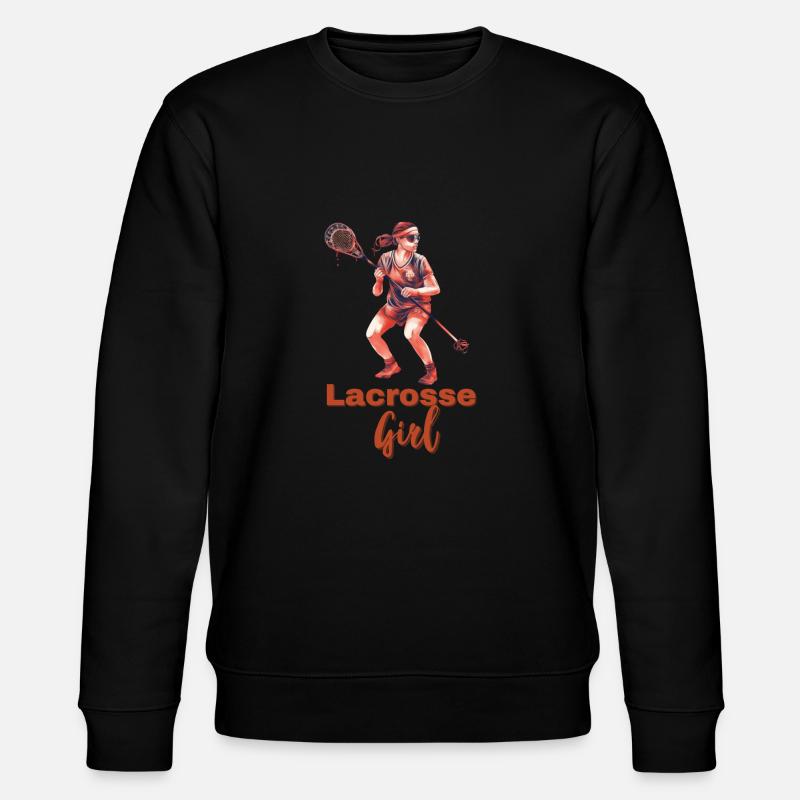 Joueuse de crosse avec bâton - Sweat bio CHANGER Stanley/Stella Unisexe - noir