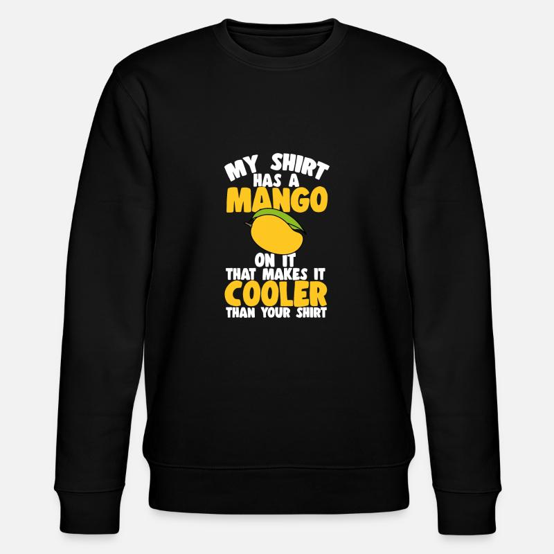 Mango Frucht Mango - Stanley/Stella Unisex Bio-Sweatshirt CHANGER  - Schwarz