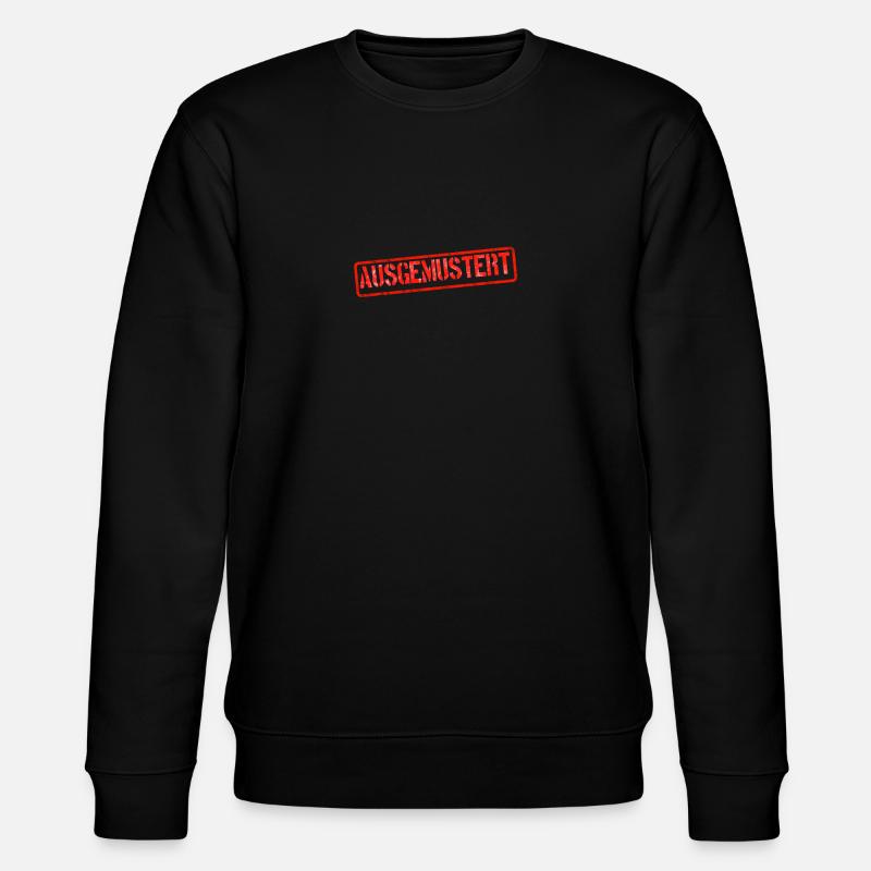 ausgemustert angeschrieben stempel stigma - Stanley/Stella Unisex Bio-Sweatshirt CHANGER  - Schwarz