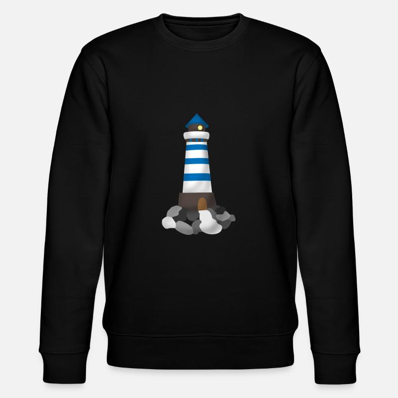 LEUCHTTURM LEUCHTFEUER LEITSTERN WEGPUNKT GESCHENK - Stanley/Stella Unisex Bio-Sweatshirt CHANGER - Schwarz
