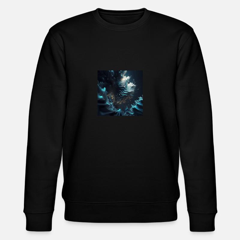 Abstrakter Schädel n°9 - Stanley/Stella Unisex Bio-Sweatshirt CHANGER  - Schwarz