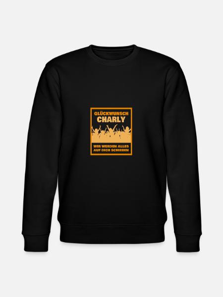 Kollege Charly - Stanley/Stella Unisex Bio-Sweatshirt CHANGER  - Schwarz