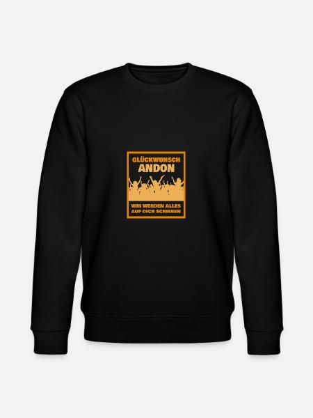Kollege Andon - Stanley/Stella Unisex Bio-Sweatshirt CHANGER  - Schwarz