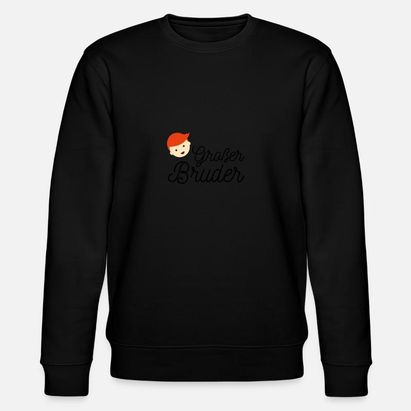 Großer Bruder - Stanley/Stella Unisex Bio-Sweatshirt CHANGER  - Schwarz
