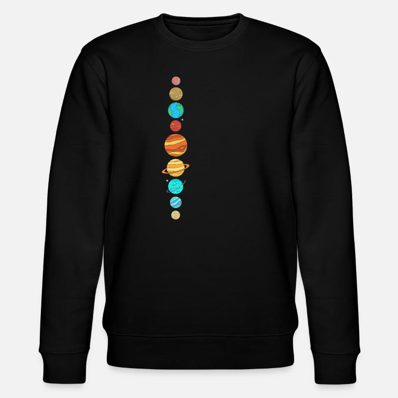 Space Planets Universe Space - Stanley/Stella CHANGER Unisex Organic Sweatshirt - black