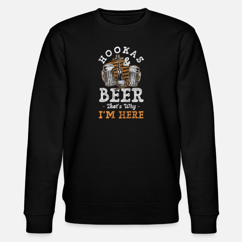 Hookah Smoker Hookah Bar - Stanley/Stella CHANGER Unisex Organic Sweatshirt - black