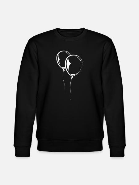 Balloon Baloon Illustration Symbol Gift - Stanley/Stella CHANGER Unisex Organic Sweatshirt - black