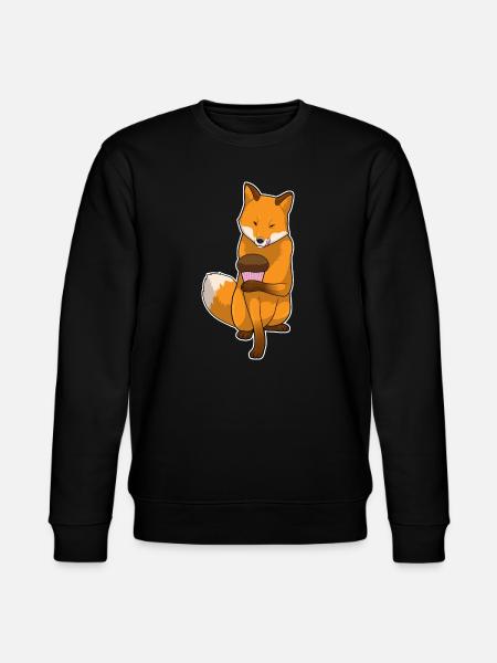 Fuchs Muffin - Stanley/Stella Unisex Bio-Sweatshirt CHANGER - Schwarz