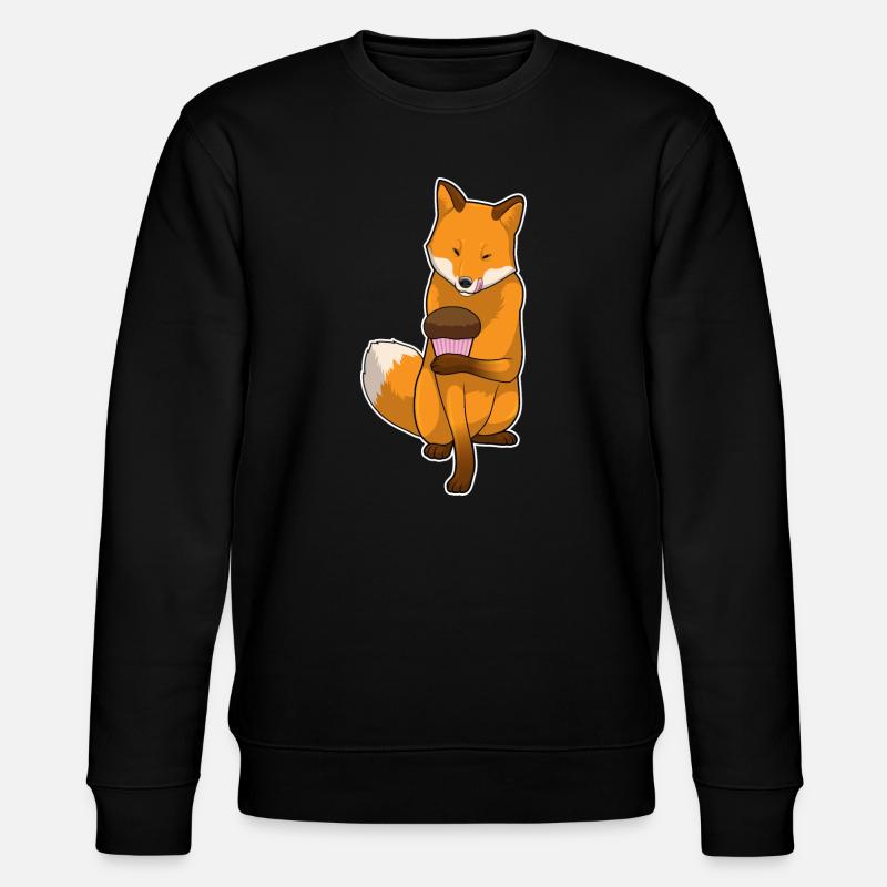 Fox Muffin - Stanley/Stella CHANGER Unisex Organic Sweatshirt - black