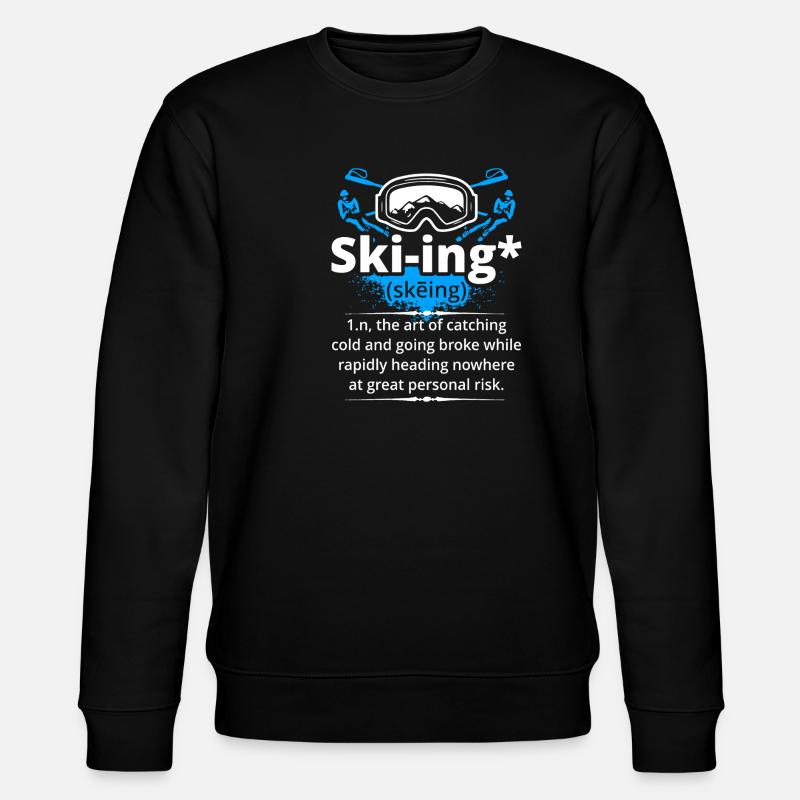 Skiing Definition - Stanley/Stella CHANGER Unisex Organic Sweatshirt - black