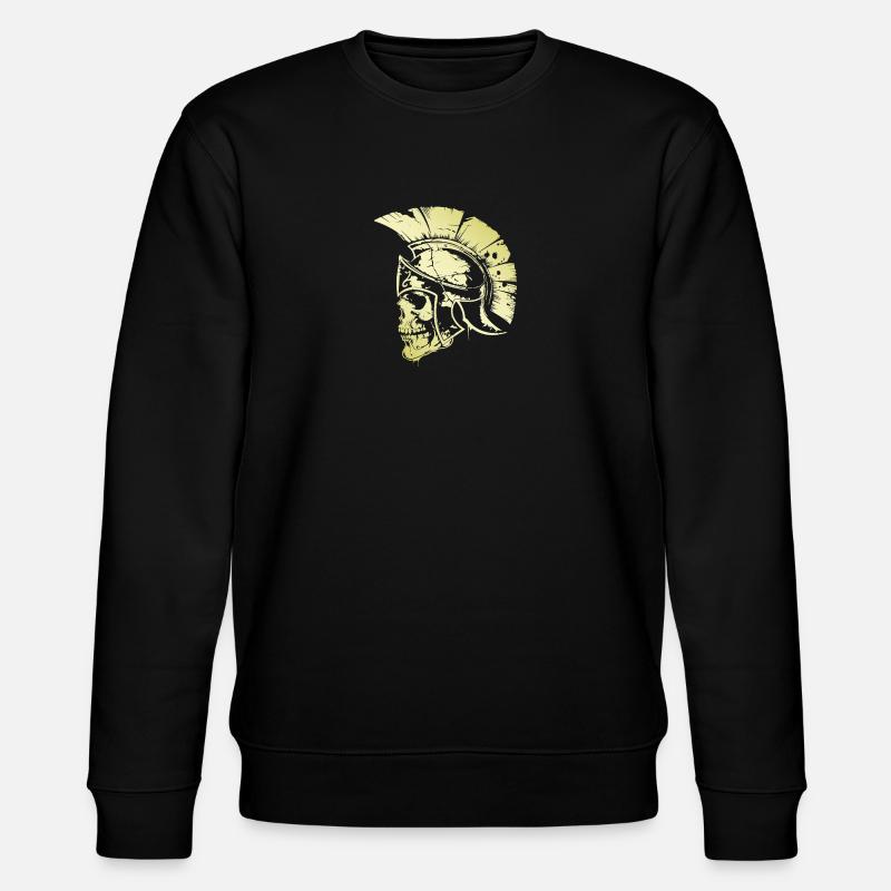 Spartan Skull Gladiator - Stanley/Stella CHANGER Unisex Organic Sweatshirt - black