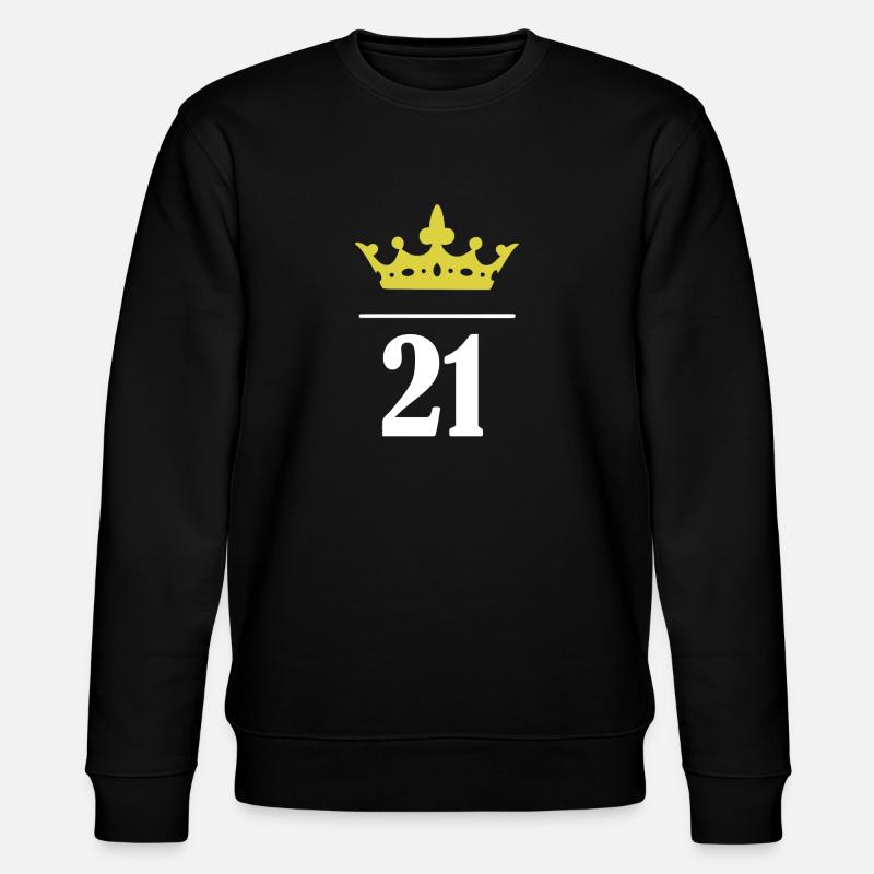 21 jährige Prinzessin - Stanley/Stella Unisex Bio-Sweatshirt CHANGER  - Schwarz
