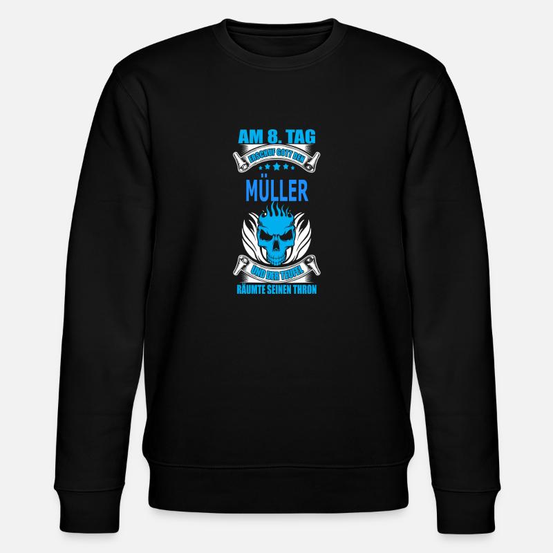 MÜLLER - Stanley/Stella Unisex Bio-Sweatshirt CHANGER  - Schwarz