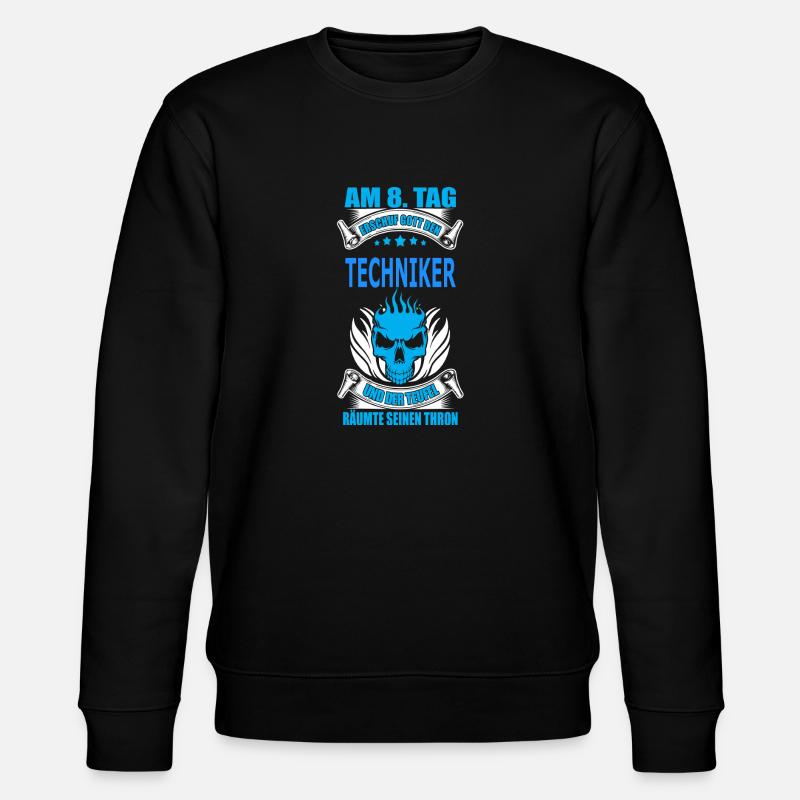 TECHNIKER - Stanley/Stella Unisex Bio-Sweatshirt CHANGER  - Schwarz