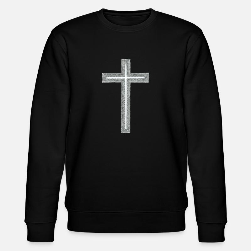 Kreuz - Stanley/Stella Unisex Bio-Sweatshirt CHANGER  - Schwarz