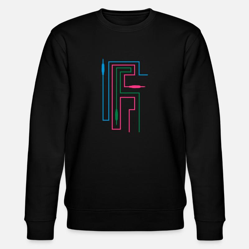 TON TRON - Klinkestecker mit Kabel - Stanley/Stella Unisex Bio-Sweatshirt CHANGER  - Schwarz