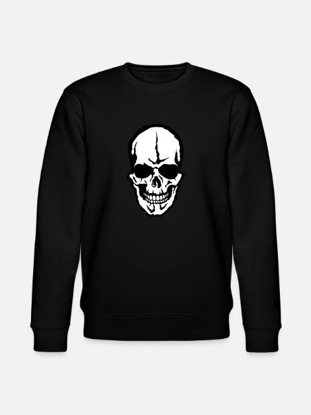skull skull skull - Stanley/Stella CHANGER Unisex Organic Sweatshirt - black
