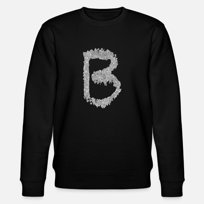Lettre B Nom du cadeau - Sweat bio CHANGER Stanley/Stella Unisexe - noir