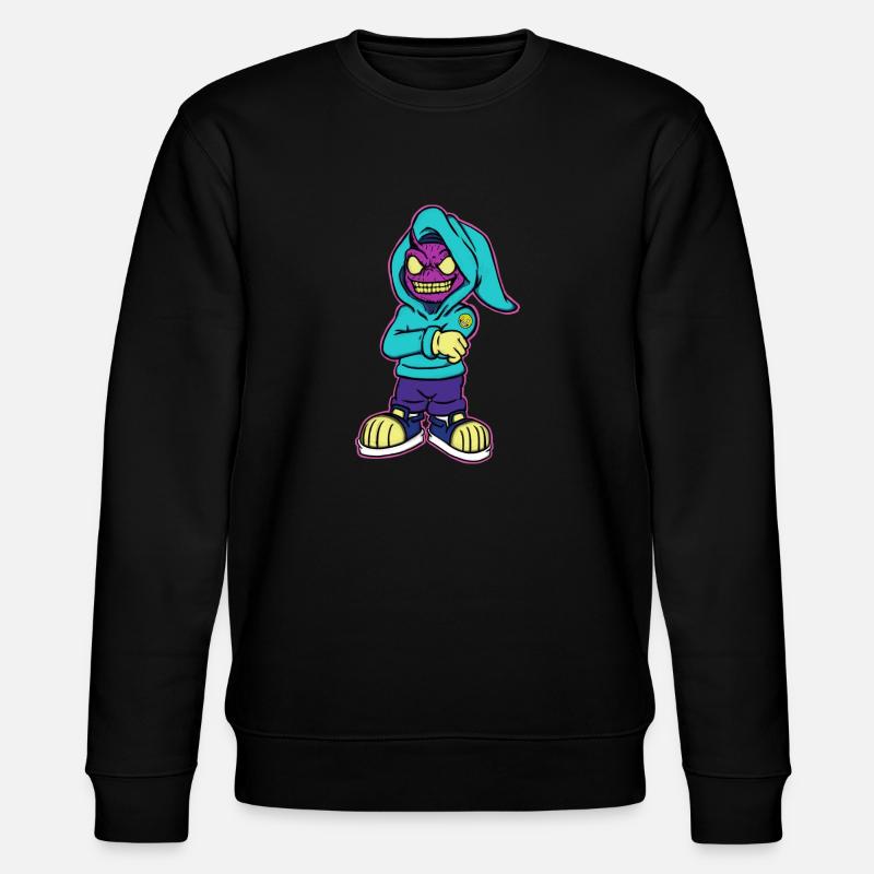 Neon Troll - Stanley/Stella Unisex Bio-Sweatshirt CHANGER  - Schwarz