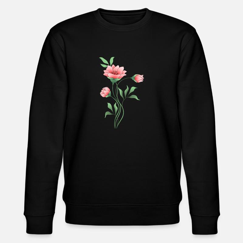 Fleur - Sweat bio CHANGER Stanley/Stella Unisexe - noir