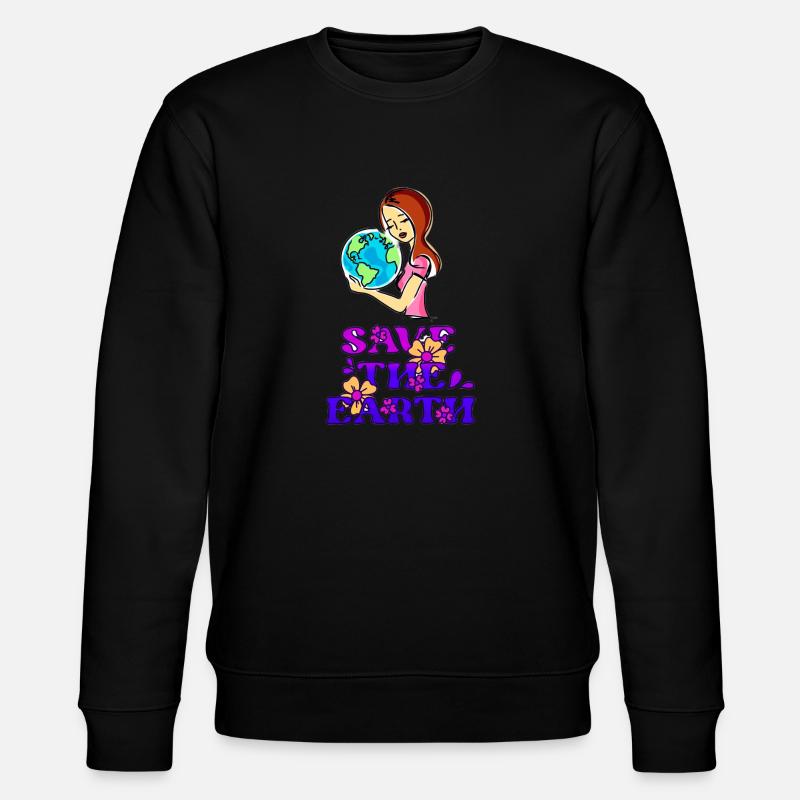 Earth day 03 3 - Stanley/Stella CHANGER Unisex Organic Sweatshirt - black