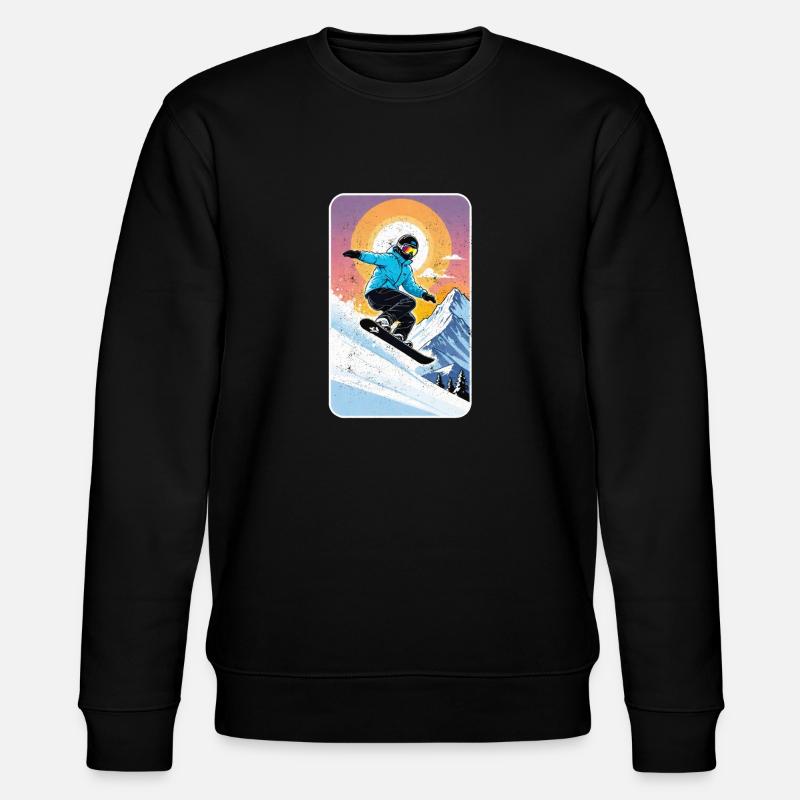 snowboard neige et ski - Sweat bio CHANGER Stanley/Stella Unisexe - noir